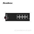 Switch DC48V de 8 portas gigabit PoE com Ethernet industrial gerenciado em estoque montado em trilho din